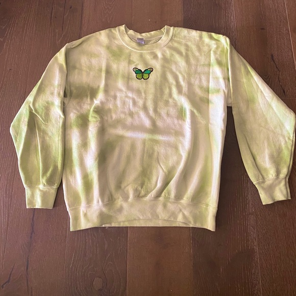 green tie dye crew neck - Picture 1 of 1